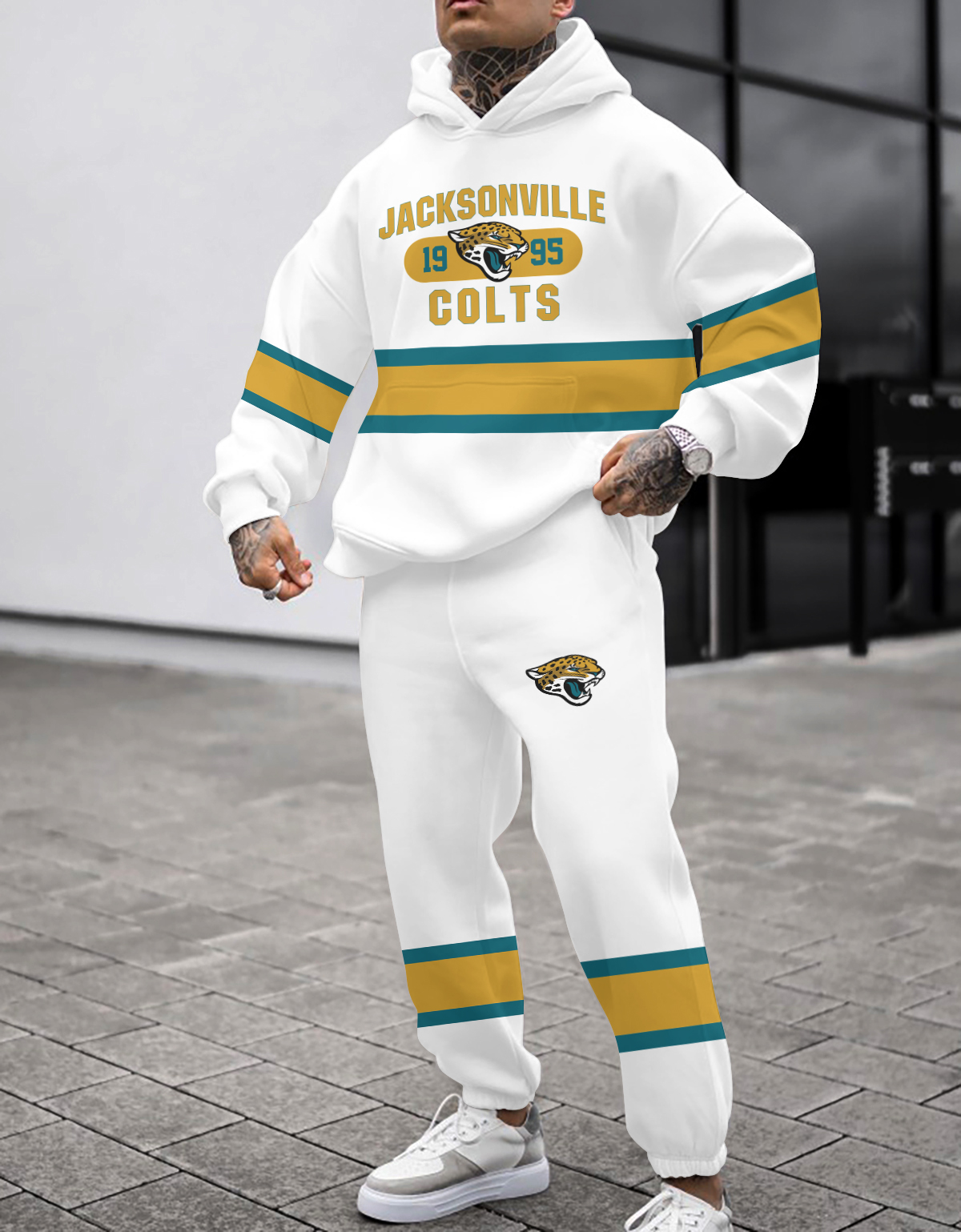 Buildercar - Jacksonville Jaguars NFL Sport Hoodie Tracksuit Style 198