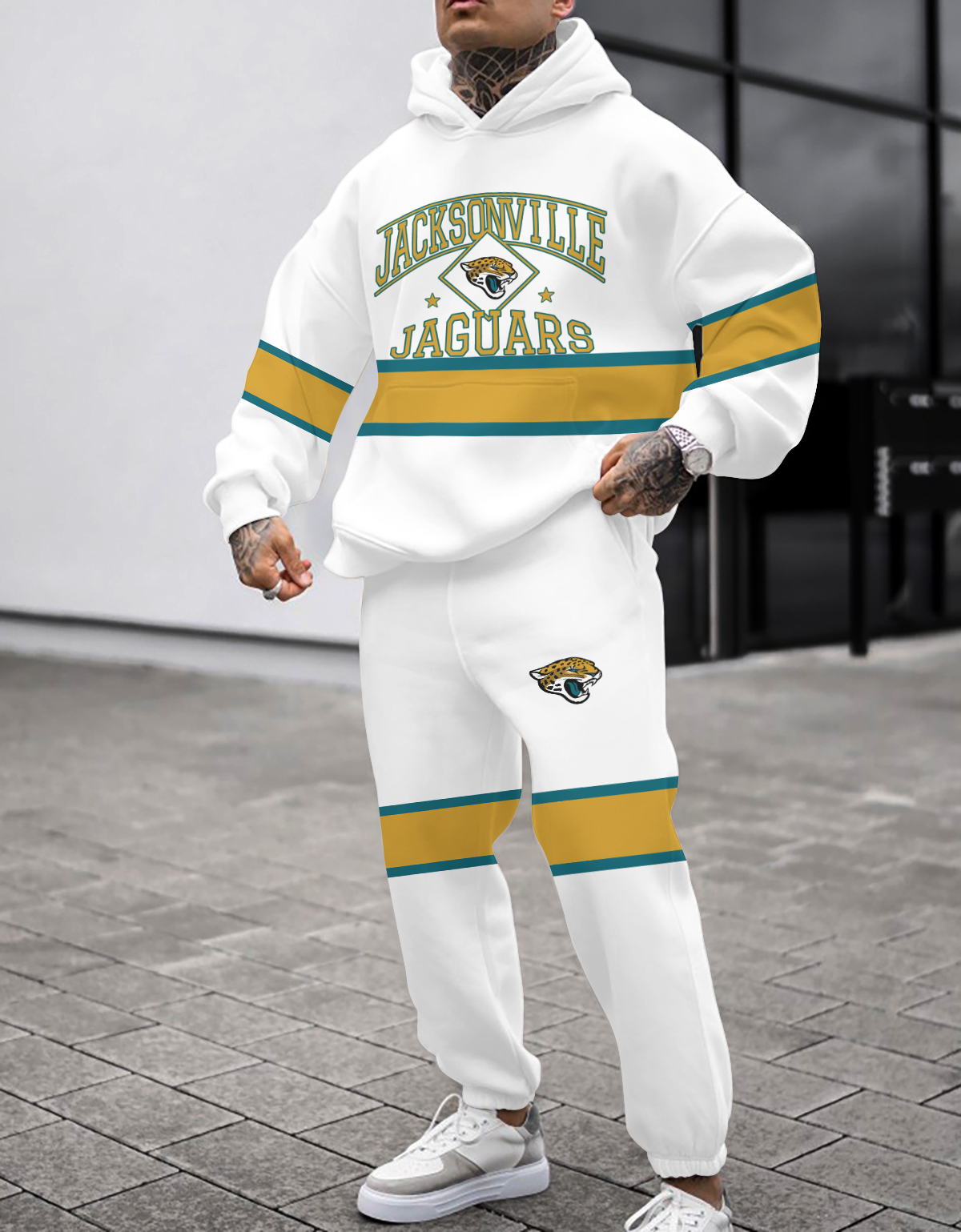 Buildercar - Jacksonville Jaguars NFL Sport Hoodie Tracksuit Style 232