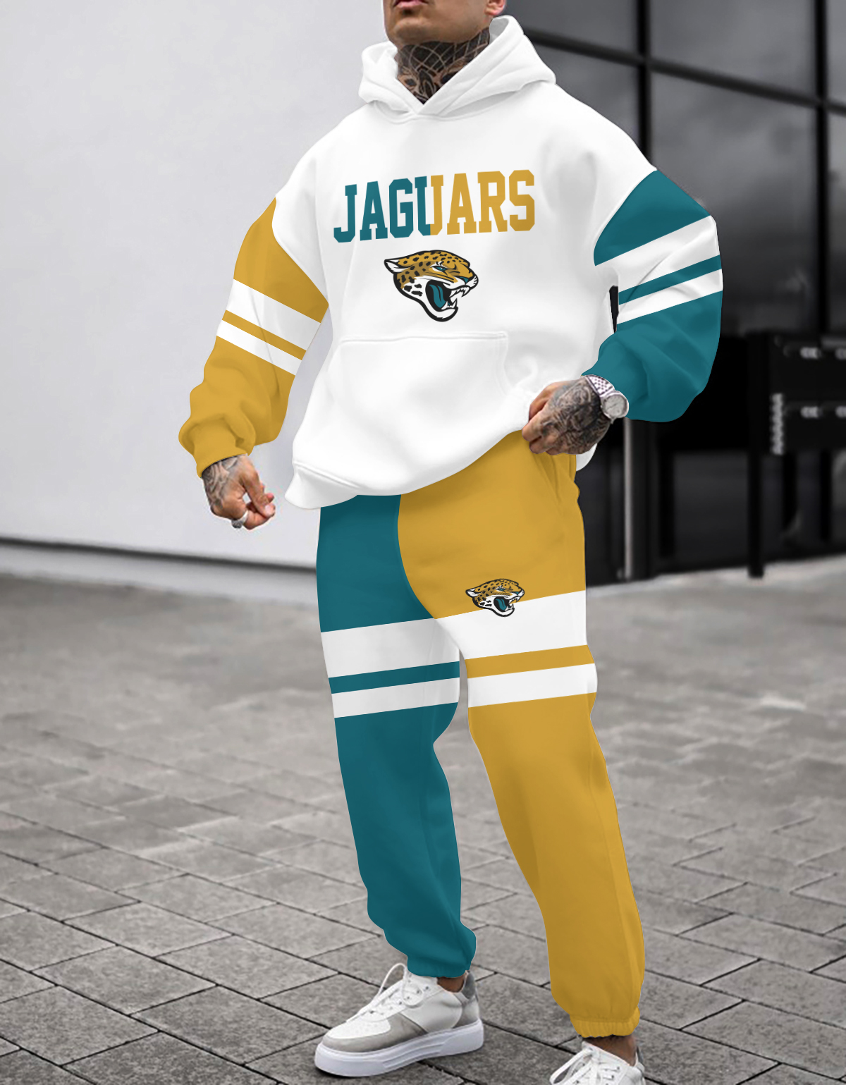 Buildercar - Jacksonville Jaguars NFL Sport Hoodie Tracksuit Style 329