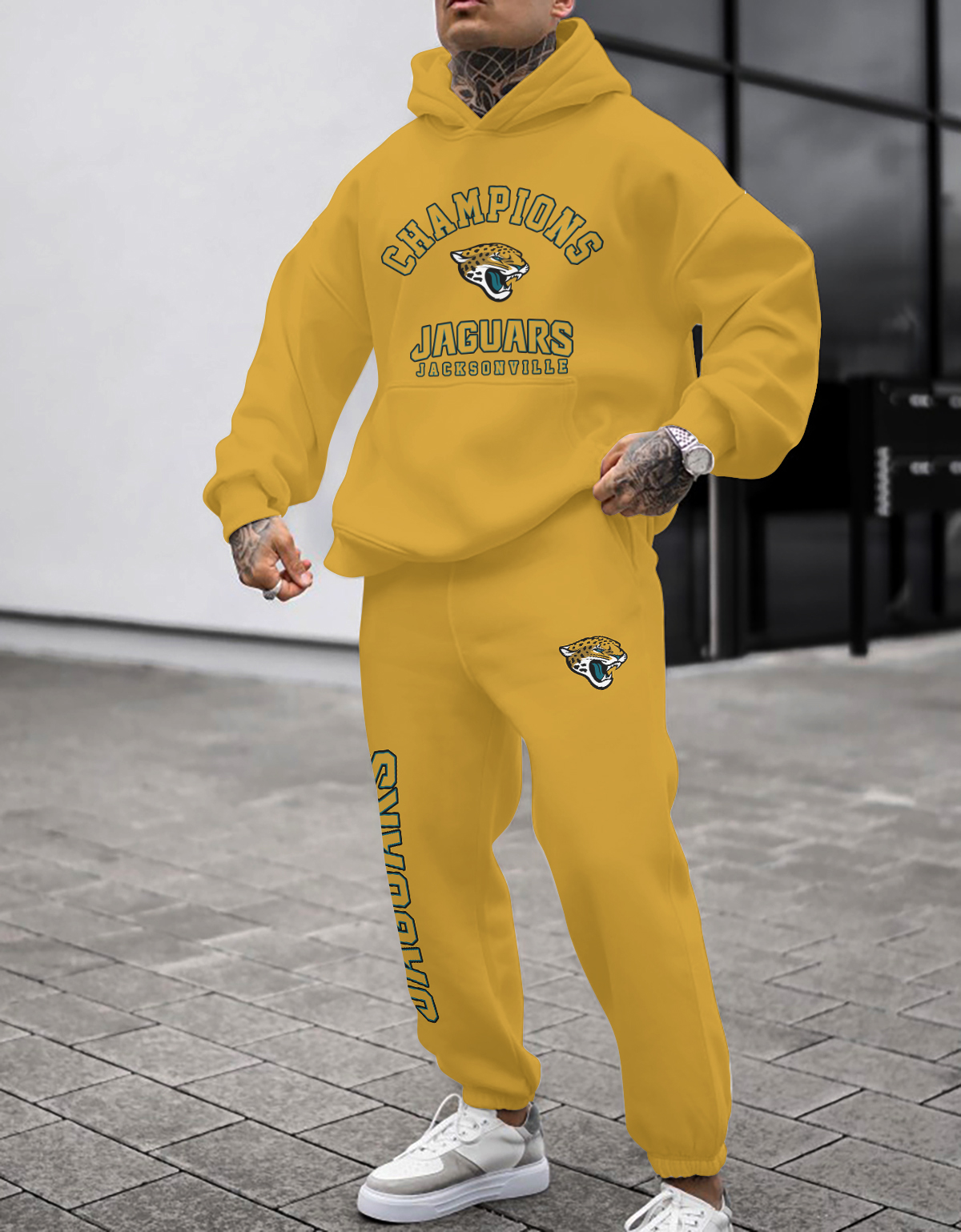 Buildercar - Jacksonville Jaguars NFL Sport Hoodie Tracksuit Style 49