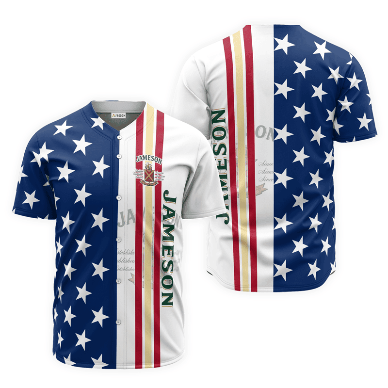 Buildercar - Jameson American Flag Baseball Jersey