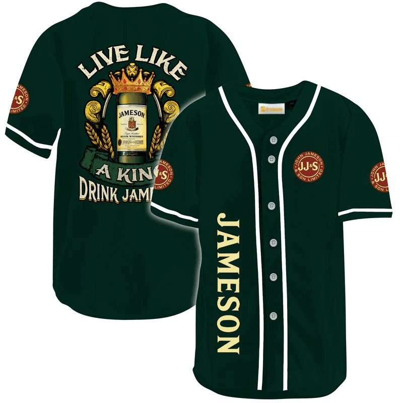 Buildercar - Jameson Live Like A King Baseball Jersey