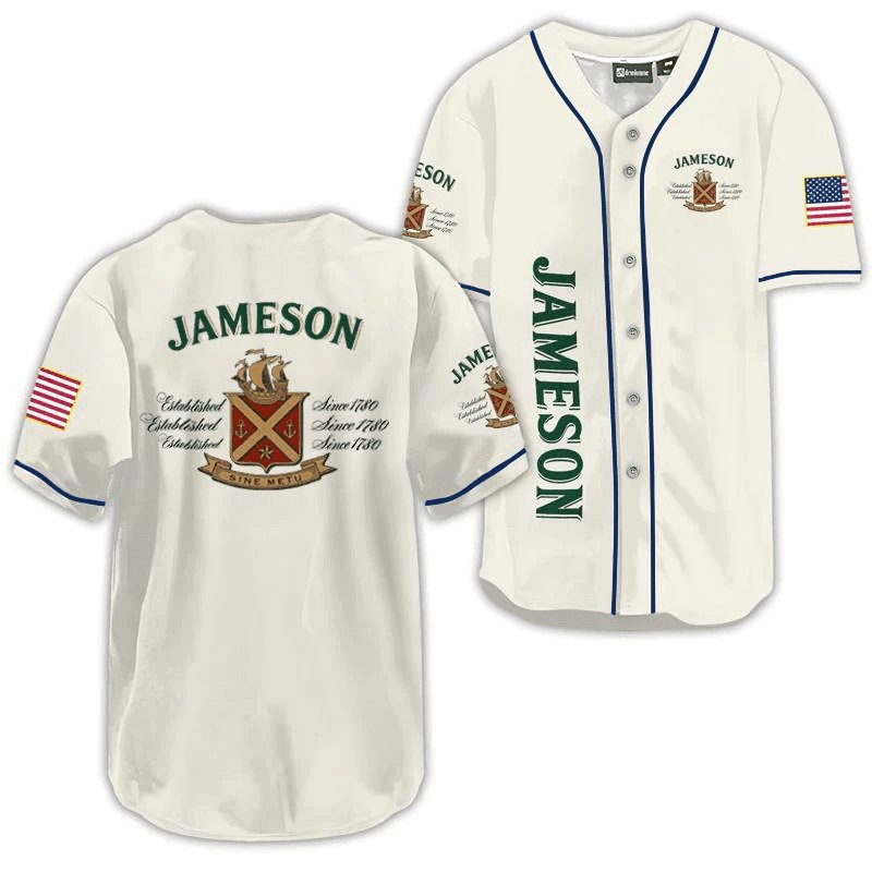 Buildercar - Jameson USA Flag Baseball Jersey