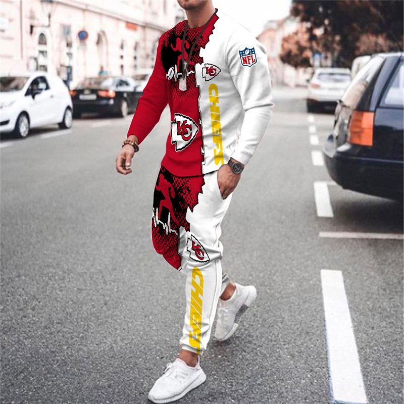 Buildercar - Kansas City Chiefs NFL Football Team Sport Hoodie Tracksuit