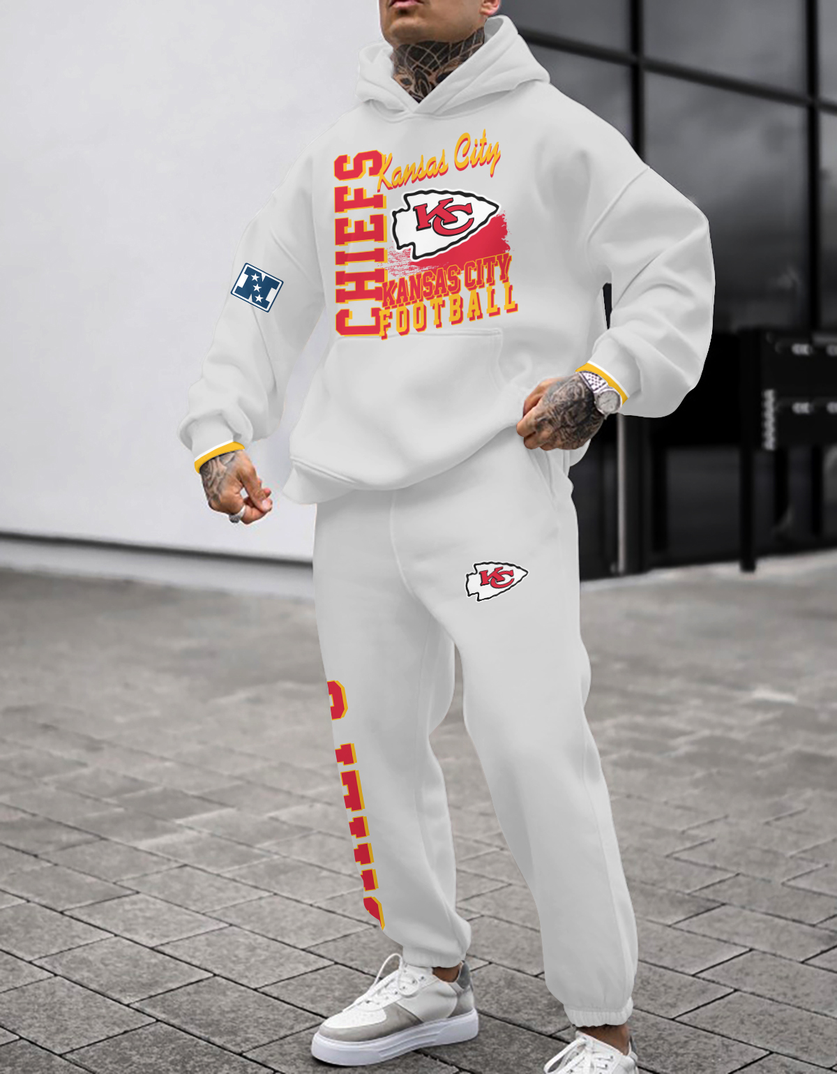 Buildercar - Kansas City Chiefs NFL Sport Hoodie Tracksuit Style 124