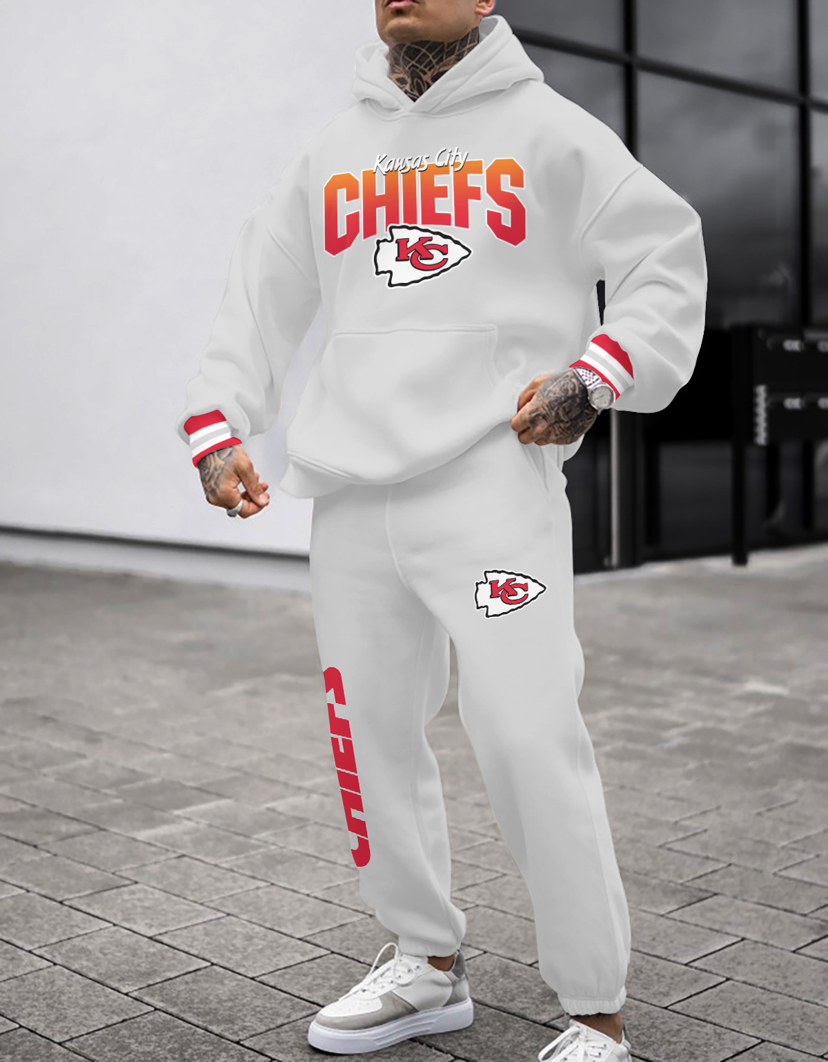 Buildercar - Kansas City Chiefs NFL Sport Hoodie Tracksuit Style 437