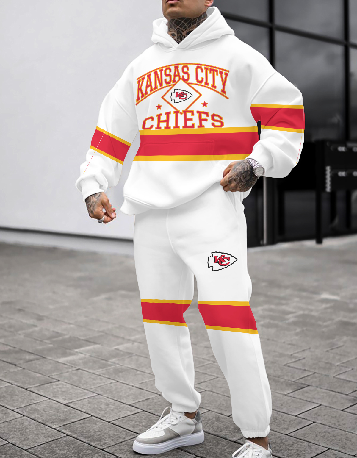 Buildercar - Kansas City Chiefs NFL Sport Hoodie Tracksuit Style 76
