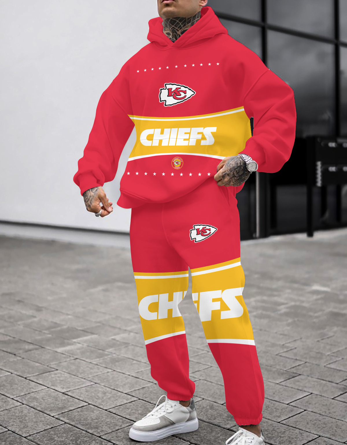 Buildercar - Kansas City Chiefs NFL Sport Hoodie Tracksuit Style 85