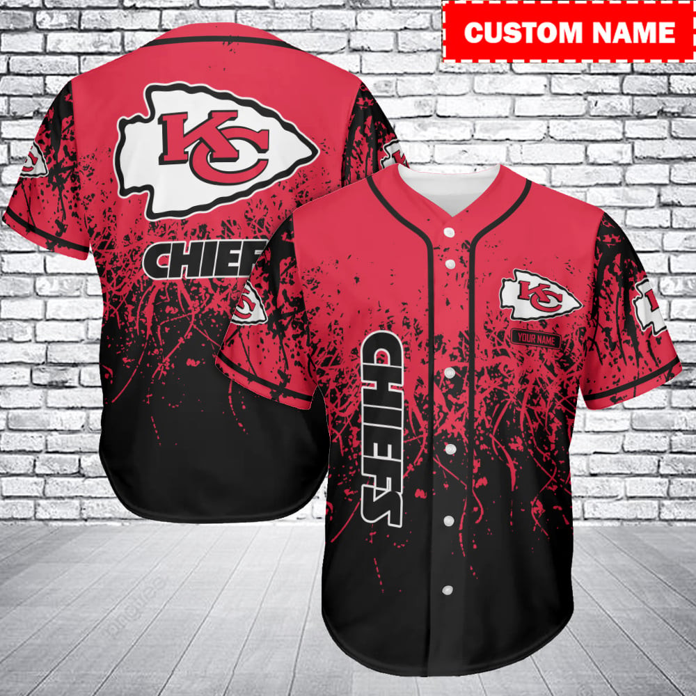 Buildercar - Kansas City Chiefs Personalized Baseball Jersey