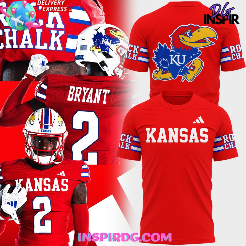 Buildercar - Kansas Jayhawks Rock Chalk 2025 NHL T-shirt
