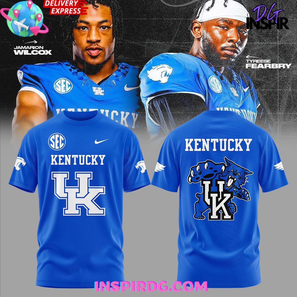 Buildercar - Kentucky Wildcats SEC Uniform 2025 Blue NHL T-shirt