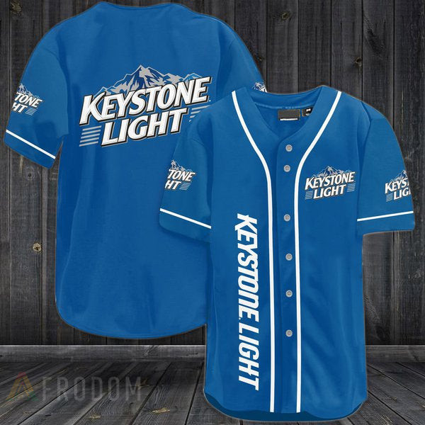 Buildercar - Keystone Light Blue Baseball Jersey