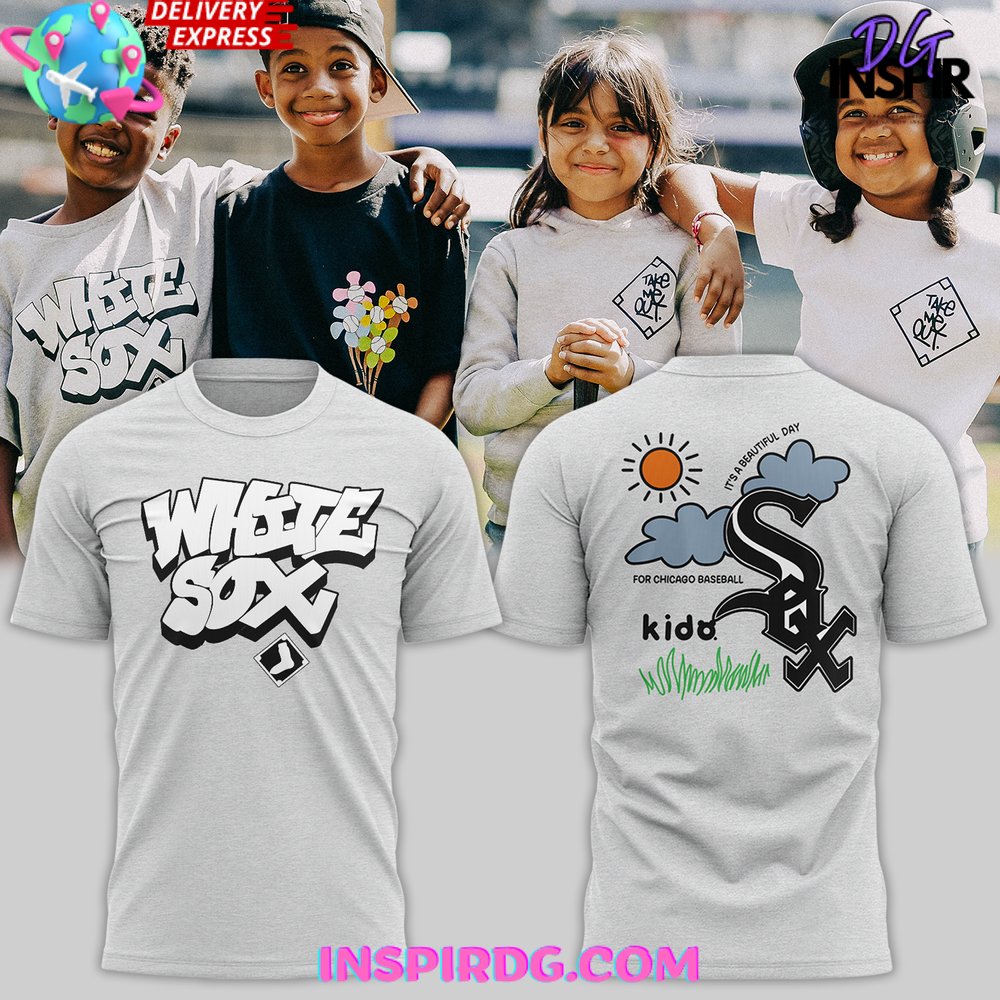 Buildercar - Kido x Chicago White Sox 2025 Gray NHL T-shirt