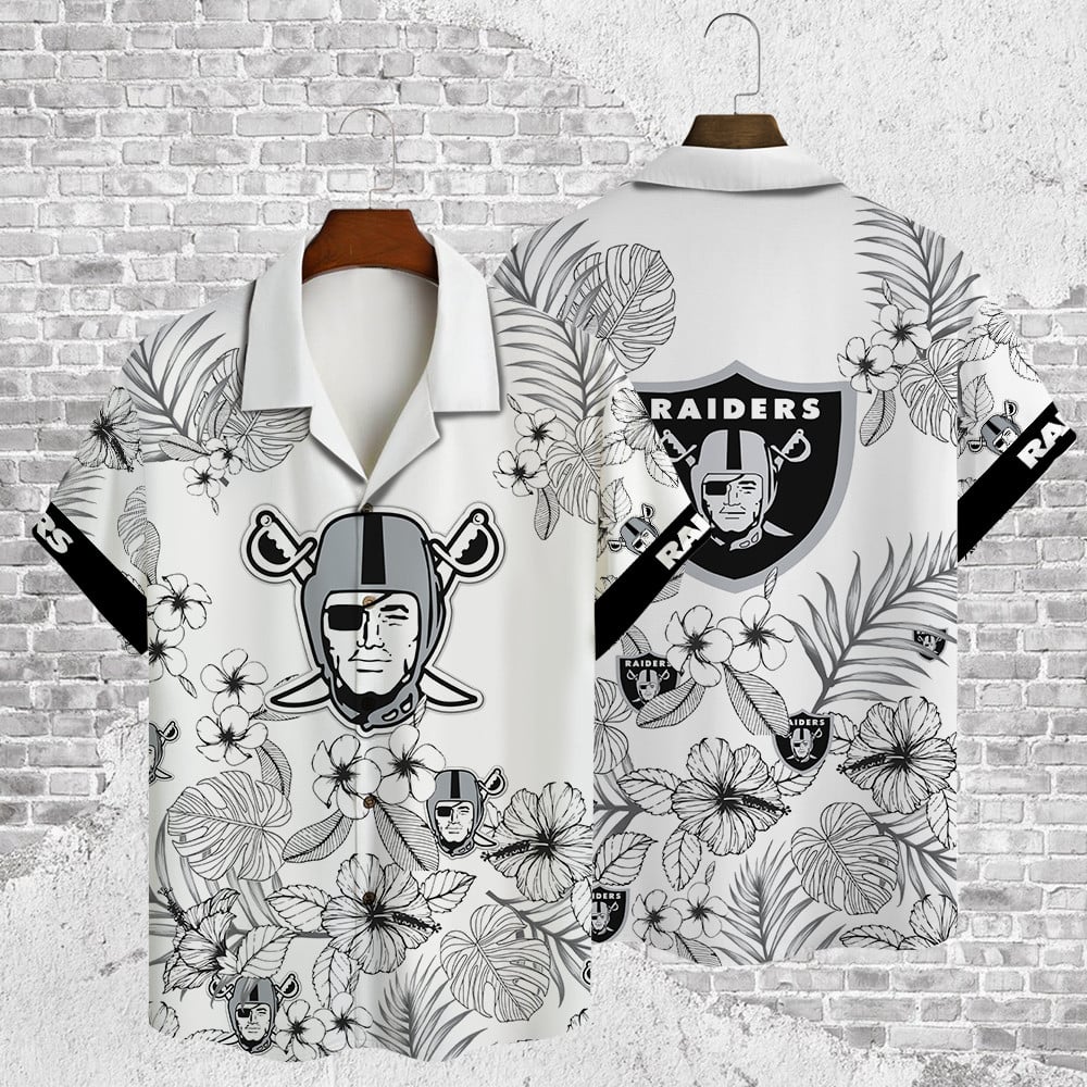 Buildercar - Las Vegas Raiders 2023 AOP Hawaiian Shirt V35