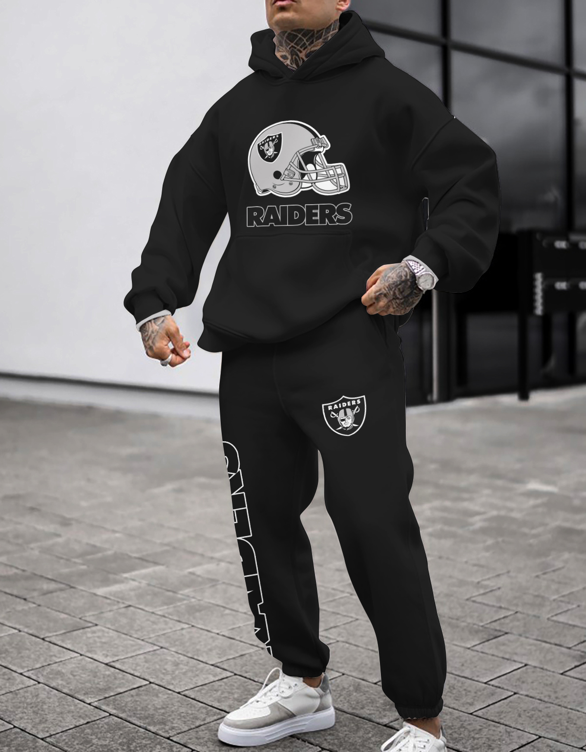 Buildercar - Las Vegas Raiders NFL Sport Hoodie Tracksuit Style 118