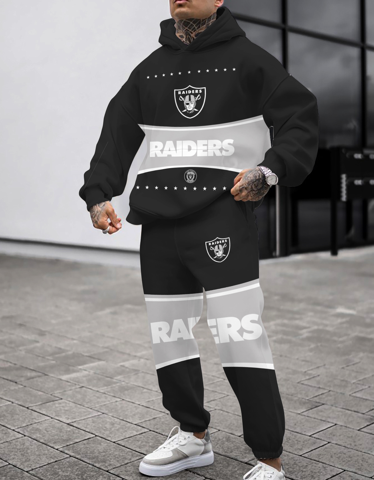 Buildercar - Las Vegas Raiders NFL Sport Hoodie Tracksuit Style 120