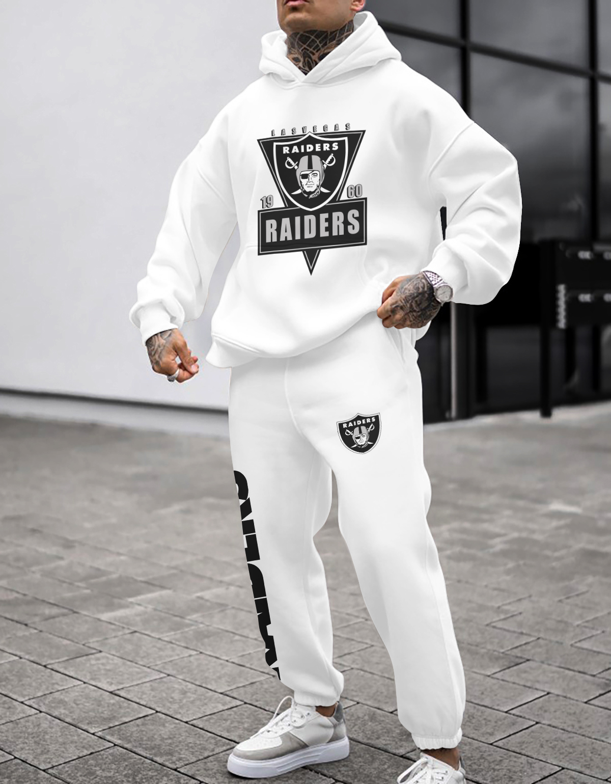 Buildercar - Las Vegas Raiders NFL Sport Hoodie Tracksuit Style 121