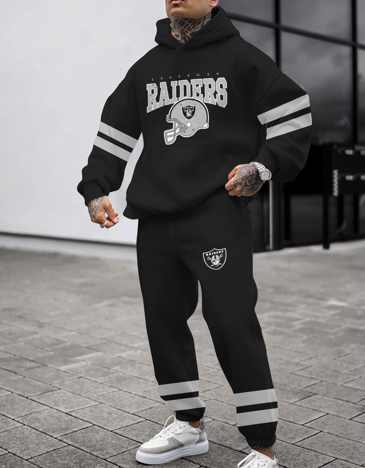 Buildercar - Las Vegas Raiders NFL Sport Hoodie Tracksuit Style 123