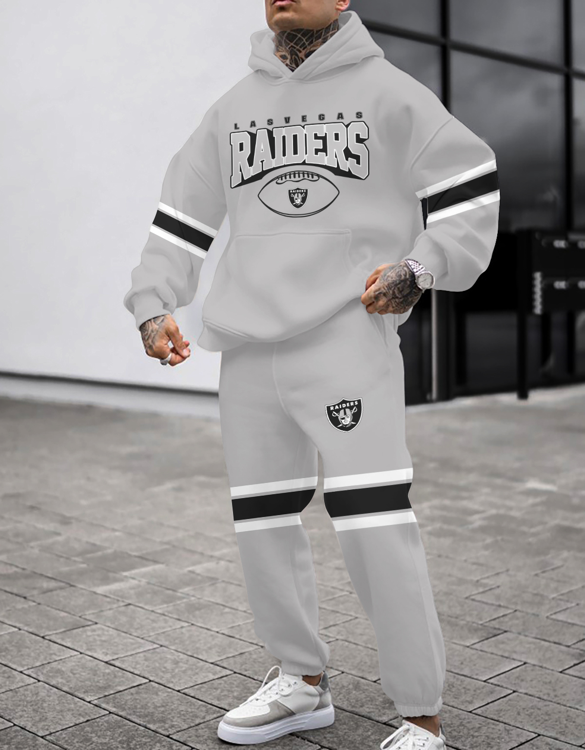 Buildercar - Las Vegas Raiders NFL Sport Hoodie Tracksuit Style 172