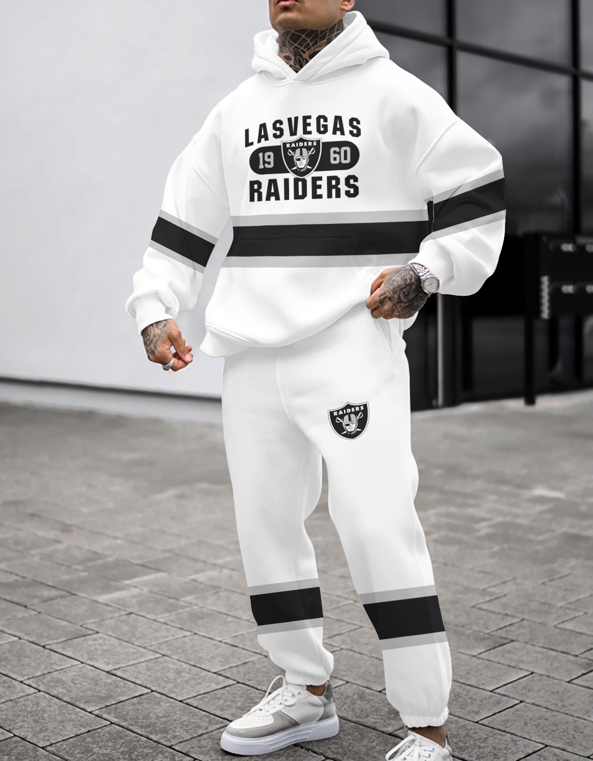 Buildercar - Las Vegas Raiders NFL Sport Hoodie Tracksuit Style 333