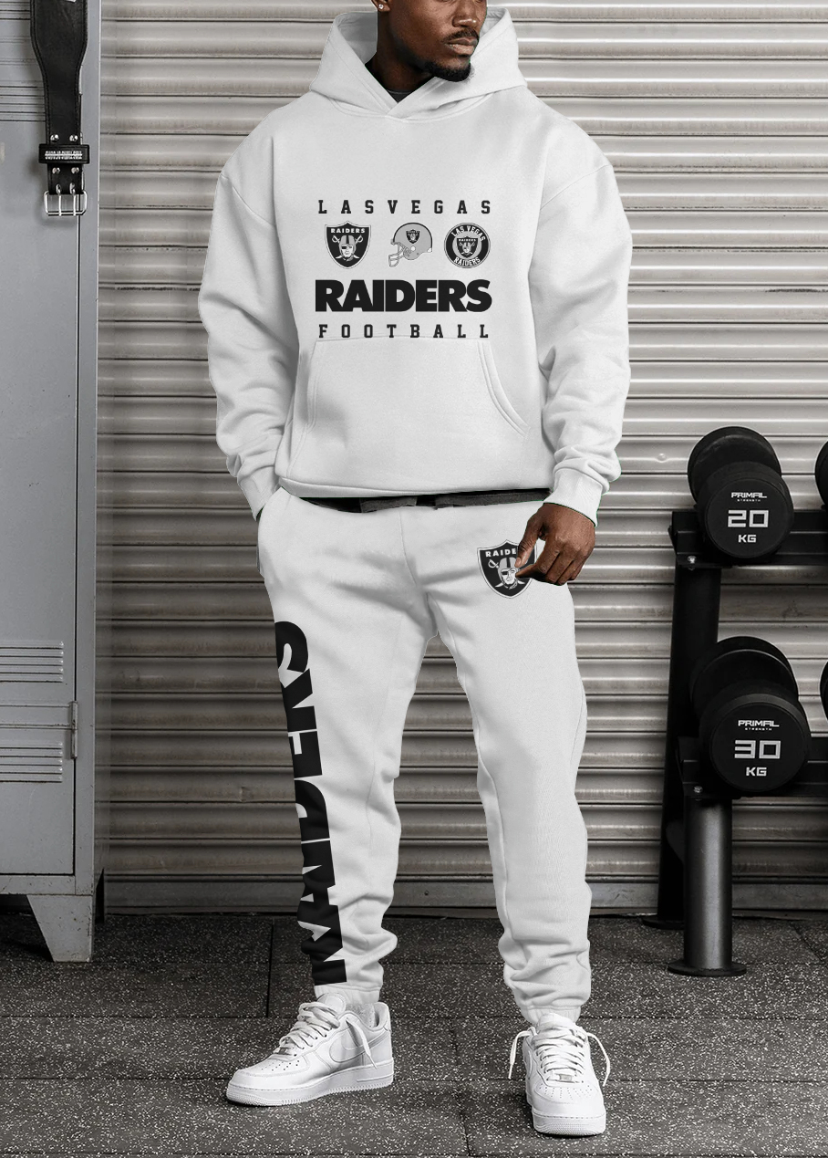 Buildercar - Las Vegas Raiders NFL Sport Hoodie Tracksuit Style 411
