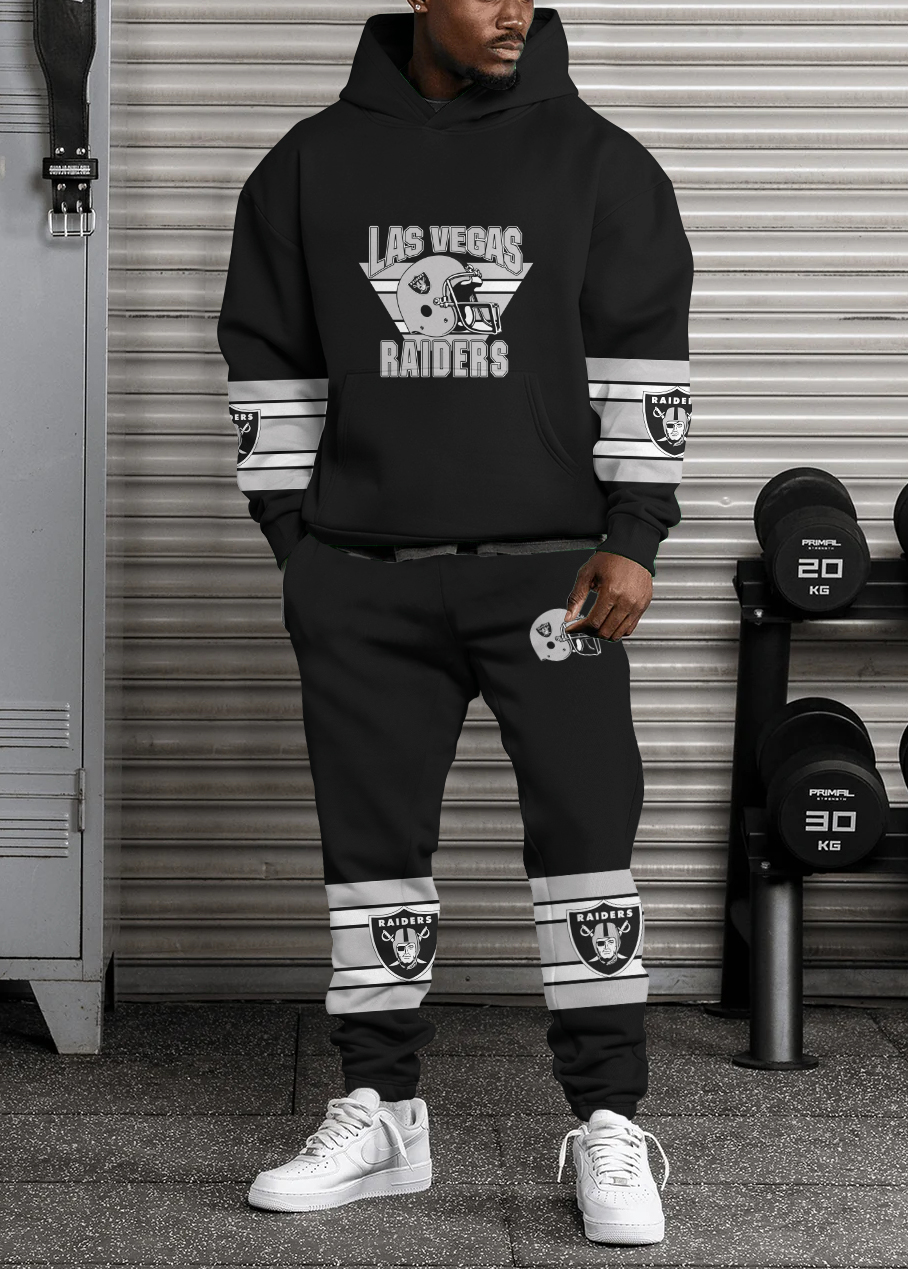 Buildercar - Las Vegas Raiders NFL Sport Hoodie Tracksuit Style 464