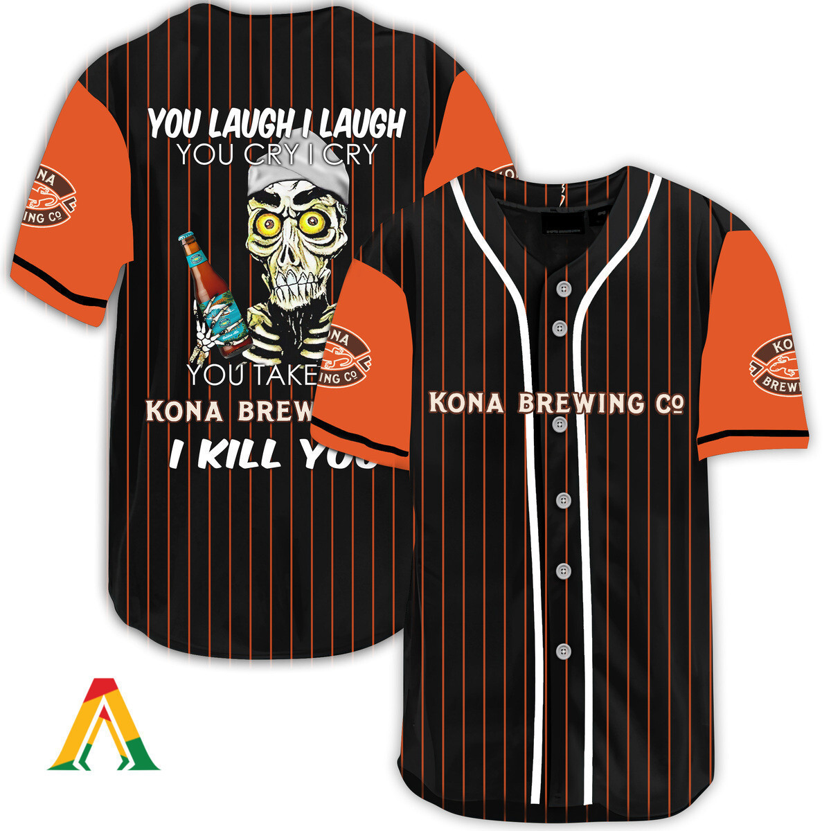 Buildercar - Laugh Cry Take My Kona Brewing I Kill You Baseball Jersey