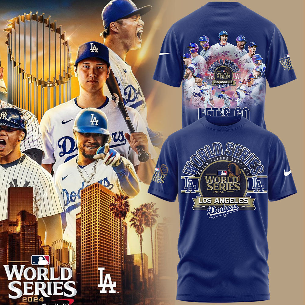 Buildercar - Los Angeles Dodgers Royal World Series Blue T-Shirt Hoodie Suit