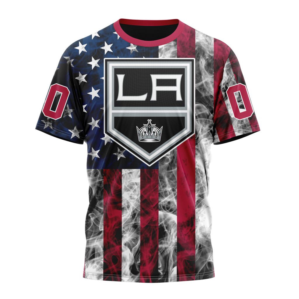 Buildercar - Los Angeles Kings For Independence Day The Fourth Of July 01 Personalized Name And Number T-Shirt