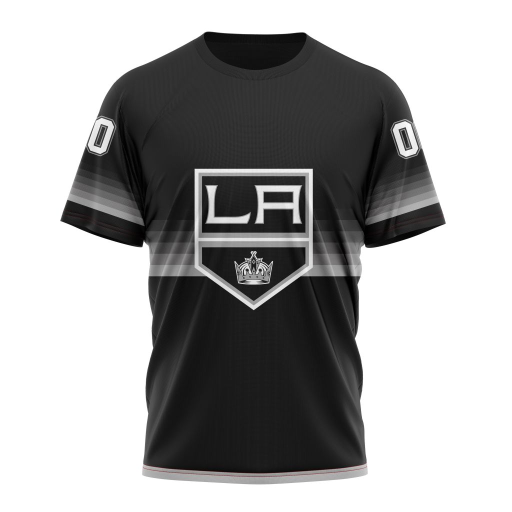 Buildercar - Los Angeles Kings Special Black And Gradient Design Personalized Name And Number T-Shirt