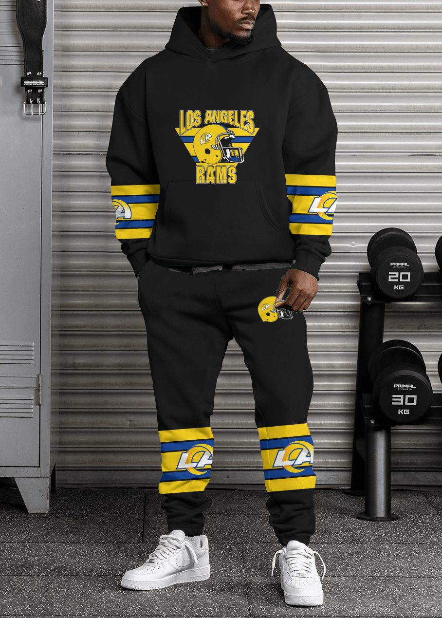 Buildercar - Los Angeles Rams NFL Sport Hoodie Tracksuit Style 223