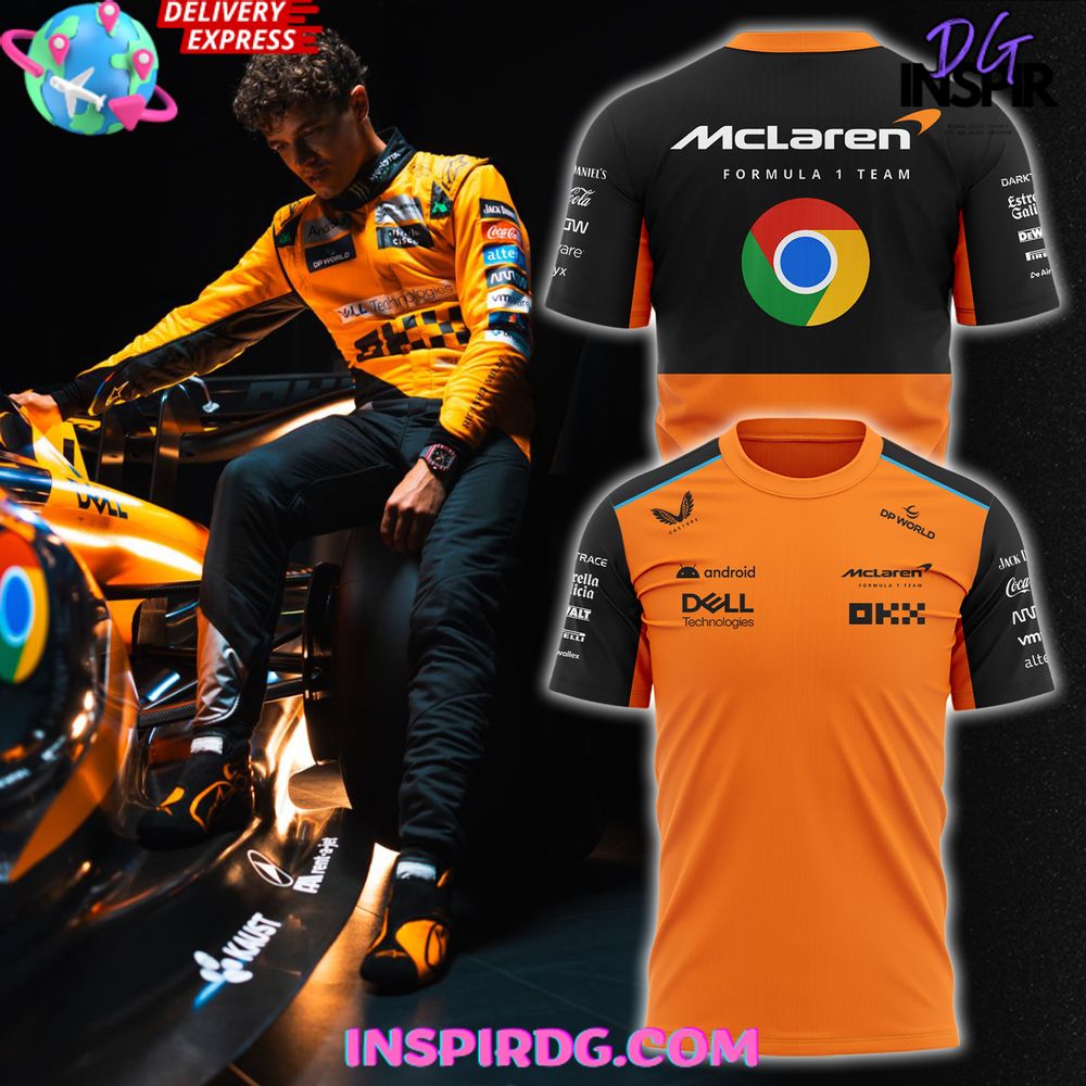 Buildercar - McLaren Formula 1 x Google Chrome NHL T-shirt