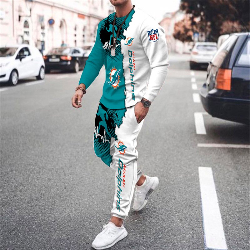 Buildercar - Miami Dolphins NFL Football Team V2 Sport Hoodie Tracksuit