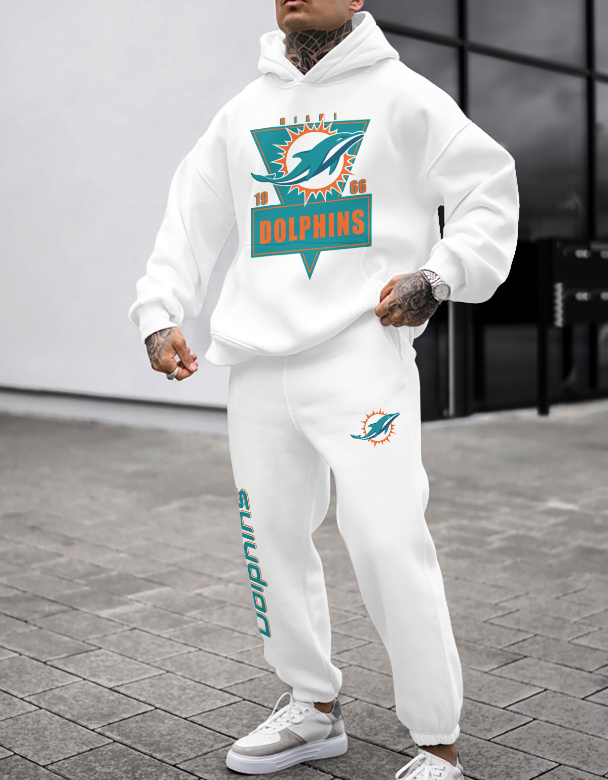 Buildercar - Miami Dolphins NFL Sport Hoodie Tracksuit Style 276