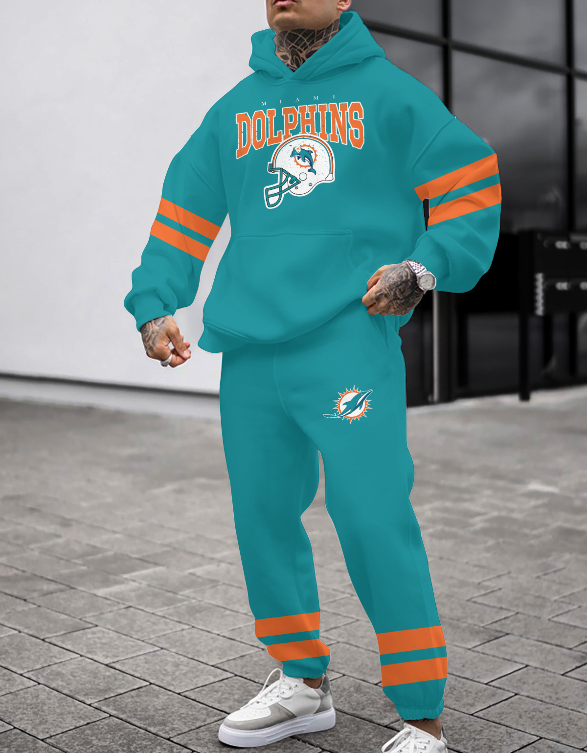 Buildercar - Miami Dolphins NFL Sport Hoodie Tracksuit Style 289