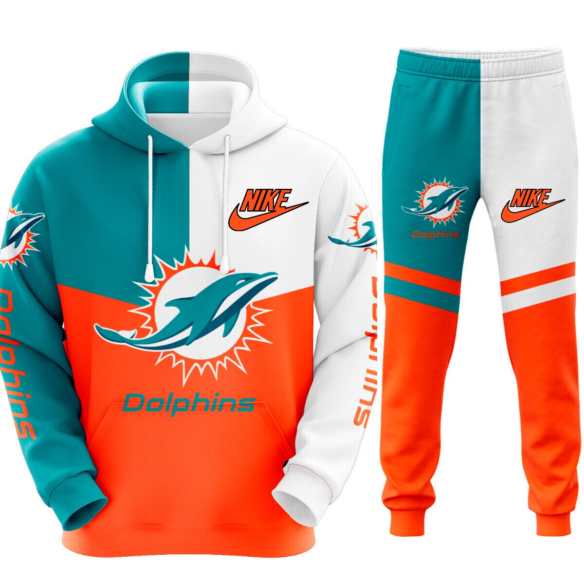Buildercar - Miami Dolphins Superior NFL Team Sport Hoodie Tracksuit