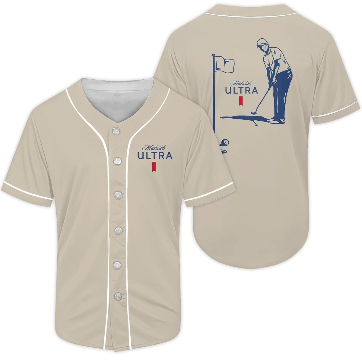 Buildercar - Michelob Ultra Golf Player Baseball Jersey