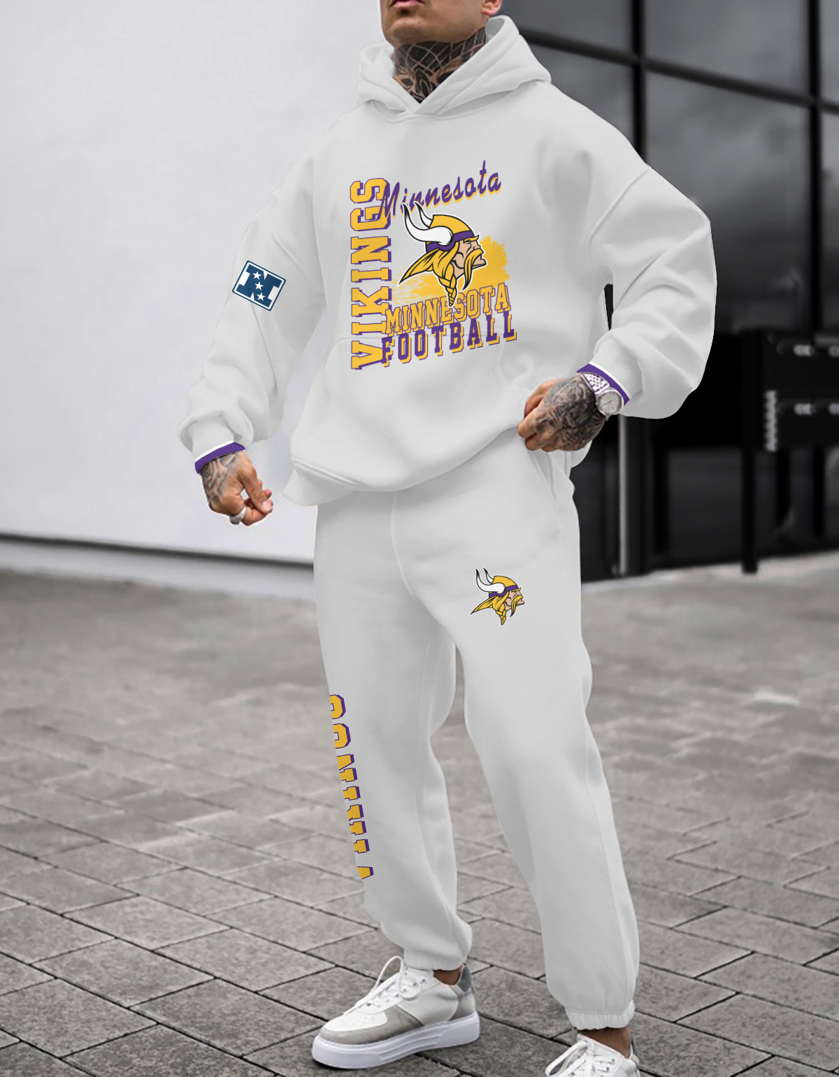 Buildercar - Minnesota Vikings NFL Sport Hoodie Tracksuit Style 199
