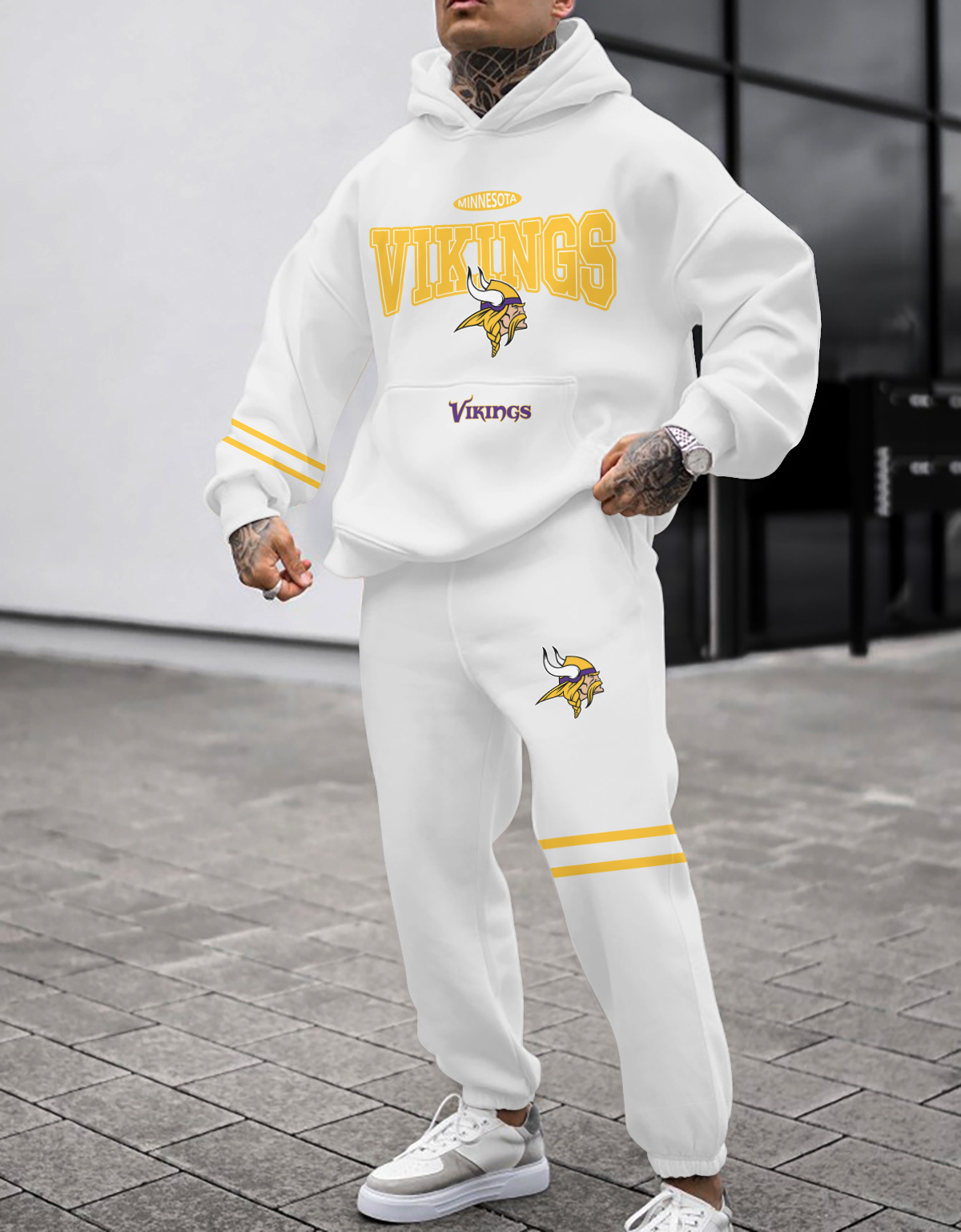 Buildercar - Minnesota Vikings NFL Sport Hoodie Tracksuit Style 439
