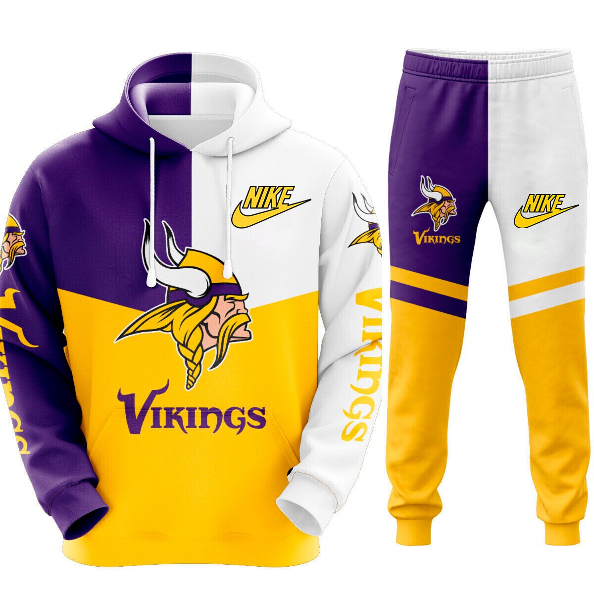 Buildercar - Minnesota Vikings Superior NFL Team Sport Hoodie Tracksuit