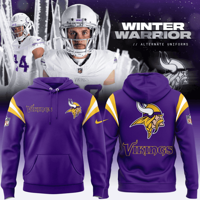 Buildercar - Minnesota Vikings Winter Warrior NFL 3D Hoodie Style 218