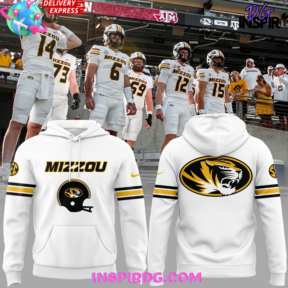 Buildercar - Missouri Tigers Stitched Luther Burden III White Sweatshirt Hoodie