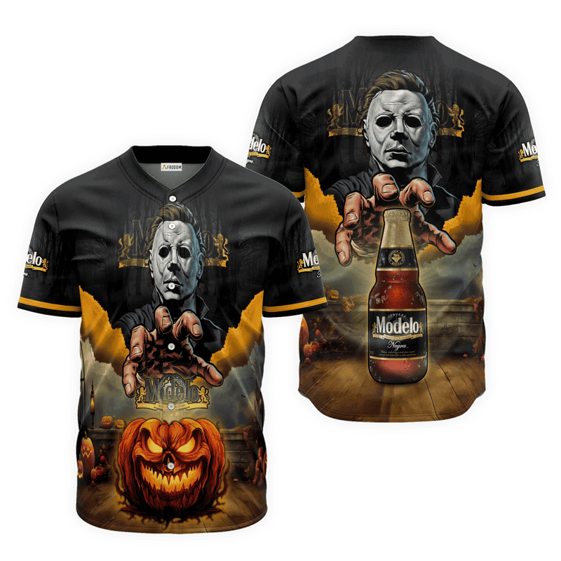 Buildercar - Modelo Negra Halloween Michael Myers Baseball Jersey