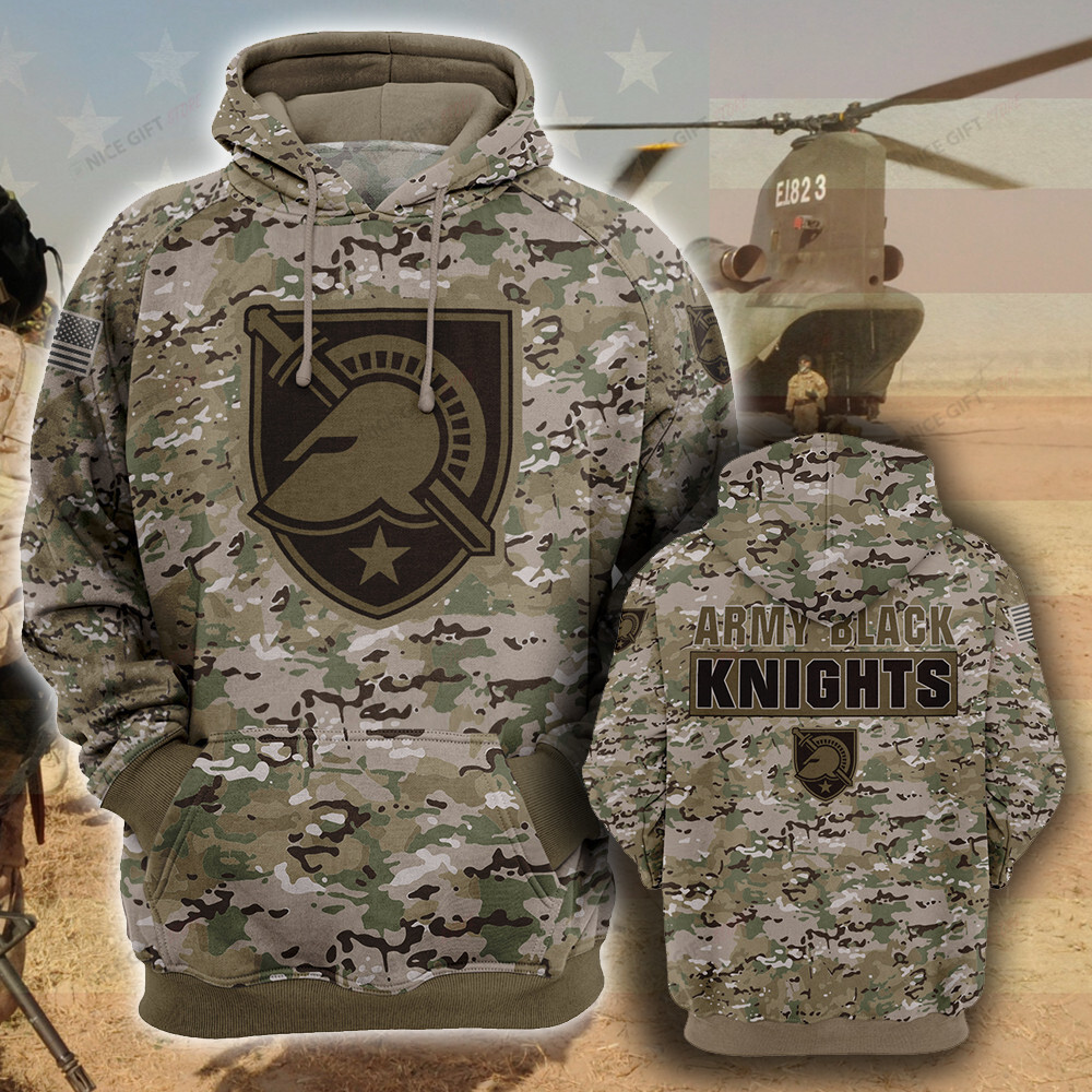 Buildercar - NCAA Army Black Knights Camouflage 3D Hoodie MTD2T2