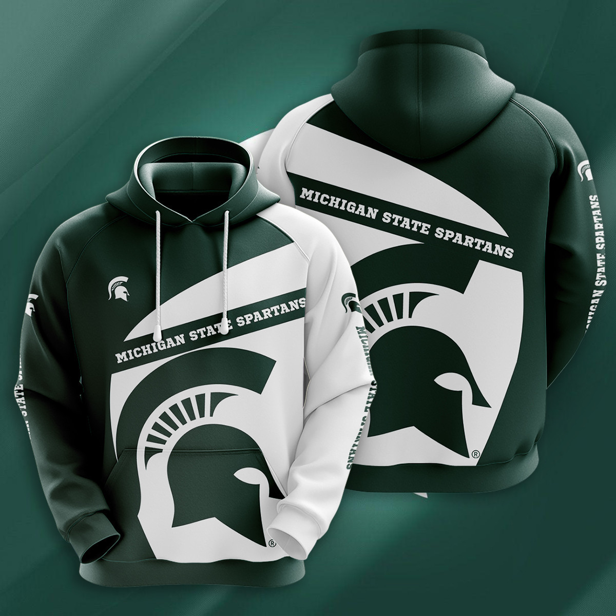 Buildercar - NCAA Michigan State Spartans 3D Hoodie