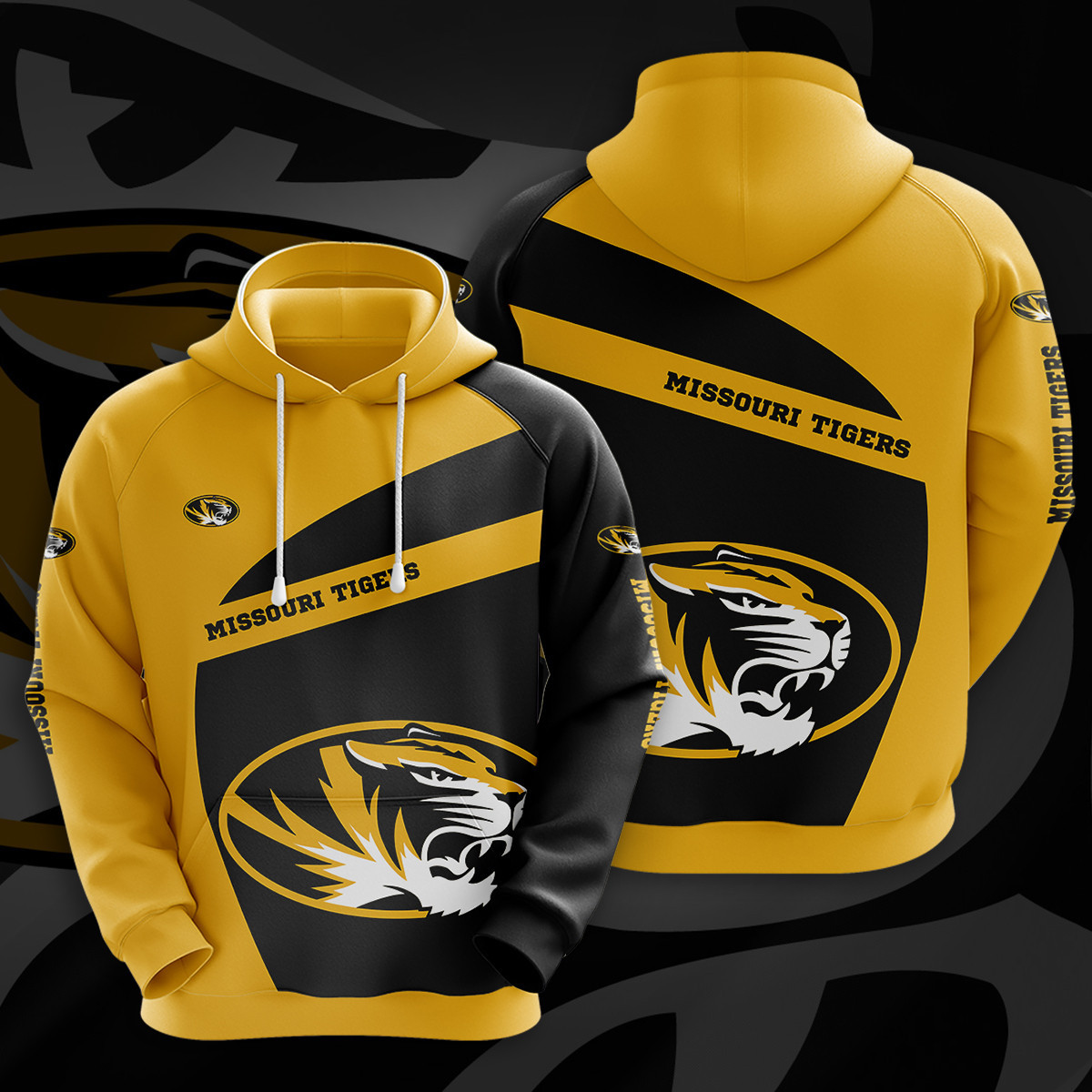 Buildercar - NCAA Missouri Tigers 3D Hoodie