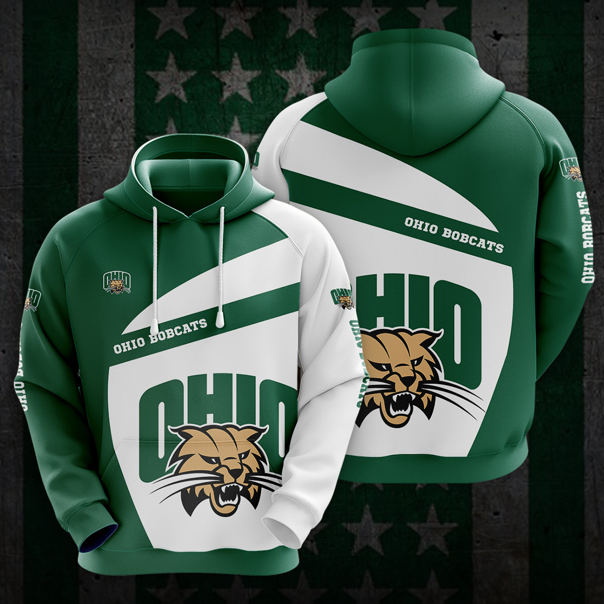 Buildercar - NCAA Ohio Bobcats 3D Hoodie