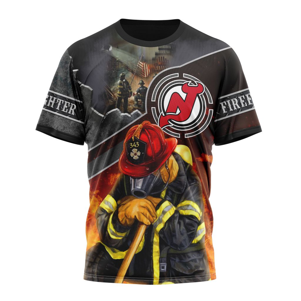 Buildercar - New Devils Kits To Honor FireFighter In Patriot Day We Will Never Forget Personalized Name And Number T-Shirt