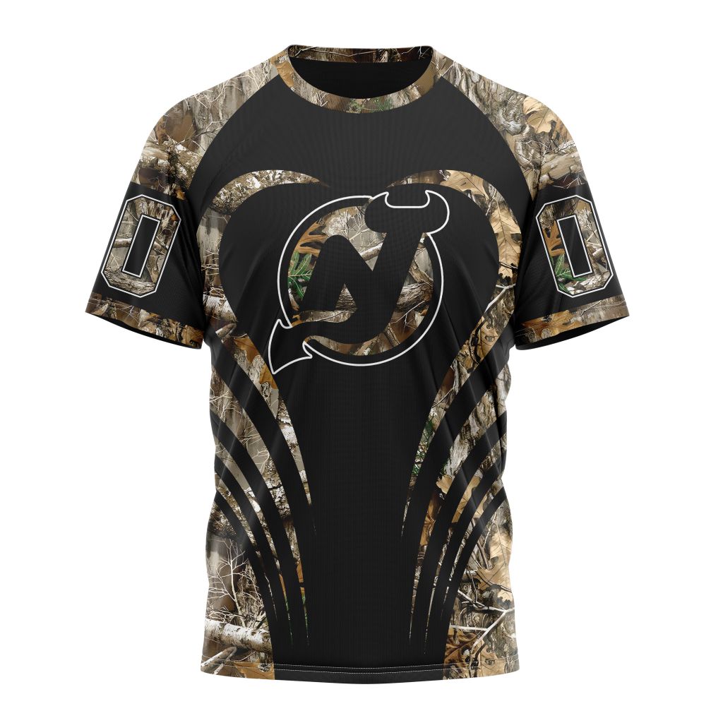 Buildercar - New Devils Special Camo Hunting Personalized Name And Number T-Shirt