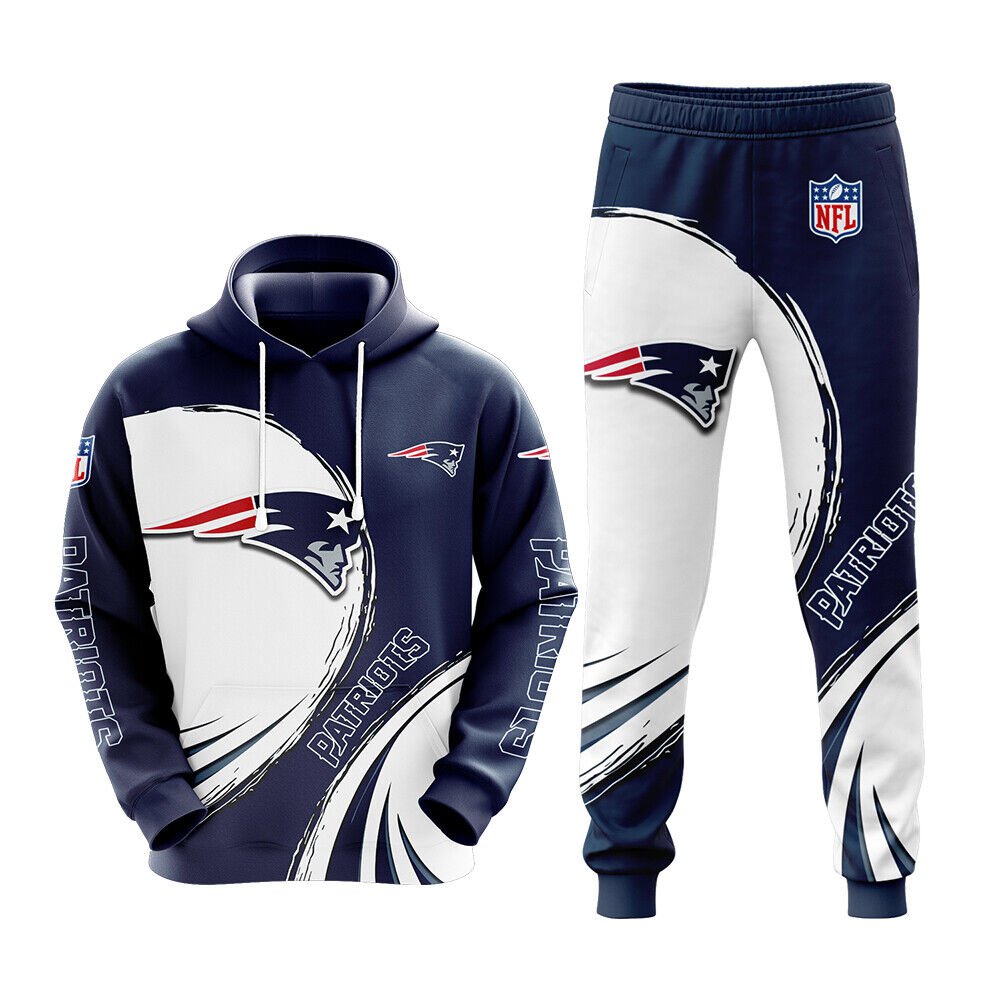Buildercar - New England Patriots NFL Football Team Sport Hoodie Tracksuit